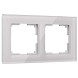 Рамка из стекла на 2 поста Favorit дымчатый Werkel W0021117