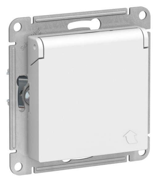 РОЗЕТКА с заземл. со шторк. с крышк., 16А, IP20, механизм, быстрозажим. клем., ЛОТОС Schneider Electric Art Gallery GAL001346S