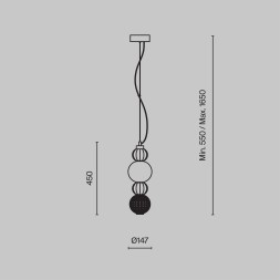 Подвесной светильник Maytoni P069PL-L17G3K