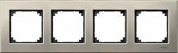 Рамка Merten M-Elegance Титан 4 поста MTN403405