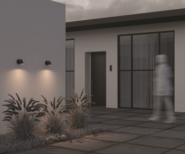 Уличный настенный светильник Outdoor O025WL-01B