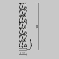 Напольный светильник (торшер) Maytoni MOD043FL-08CH