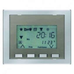 Таймер Berker K.5 RolloТec "Комфорт" с дисплеем стальной лак K.5 17747004