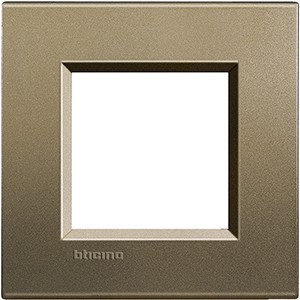 Рамка Bticino LivingLight Квадрат Коричневый шелк двухмодульная LNA4802SQ