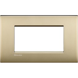 Рамка Bticino LivingLight Air Золото матовое 4 модуля LNC4804OF