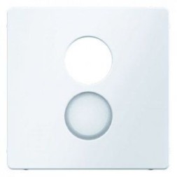 Центральная панель Berker R.1 Berker Q.1 белый с блеском для розетки к громкоговорителю 11966089