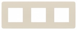 Рамка Schneider Electric Unica Studio Color Бежевый 3 поста NU280644