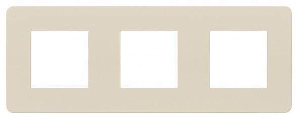 Рамка Schneider Electric Unica Studio Color Бежевый 3 поста NU280644