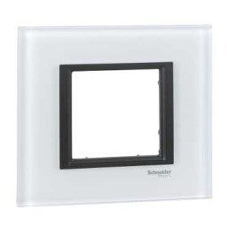 Рамка Schneider Electric Unica Class Белое стекло 1 пост MGU68.002.7C2