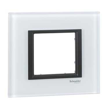 Рамка Schneider Electric Unica Class Белое стекло 1 пост MGU68.002.7C2