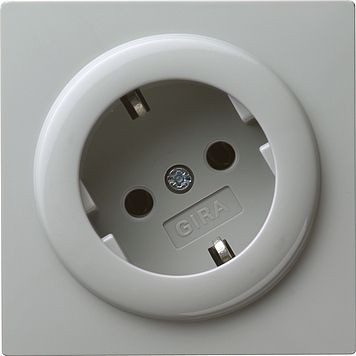Розетка Gira S-color Серый с поворотом на 30 градусов 044842