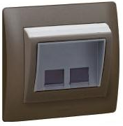 Розетка RJ45 Legrand Galea Life кат.6 FSTP 2 выхода 775976