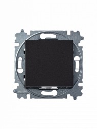 Выключатель ABB Levit антрацит / дымчатый чёрный кнопочный одноклавишный 2CHH599145A6063 3559H-A91445 63W