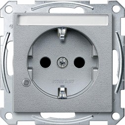 Механизм розетки Merten M-серия с индикац. + поле для надписи MTN2303-0460