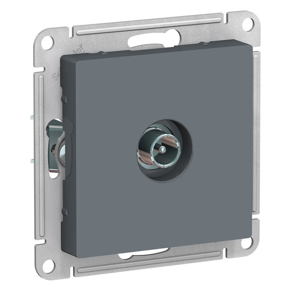 TV Розетка Schneider Electric Atlasdesign Грифель проходная 4DB, механизм ATN000792