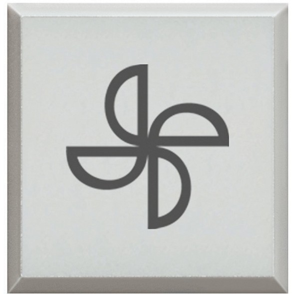 Сменные клавиши Bticino Axolute Белый с символами для кнопок с подсветкой HD-4038LA/Вентилятор H4920BLE