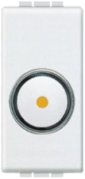 Светорегулятор поворотный Bticino LivingLight Air Белый для активной нагрузки 450-800Вт, размер 1 модуль N4581