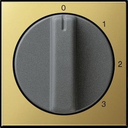 Накладка Gira Латунь с ручкой для трехступенчатого переключателя 0669604