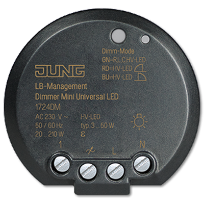 Диммер Jung мини универсальный LED 1724DM