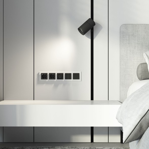 Рамка из стекла на 5 постов Senso белый soft-touch Werkel W0053101