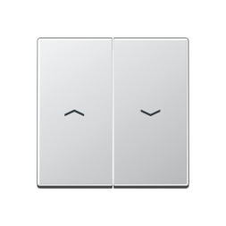 Клавиша Jung A серия Алюминий 2-я жалюзийная A595PAL