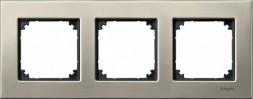 Рамка Merten M-Elegance Титан 3 поста MTN403305