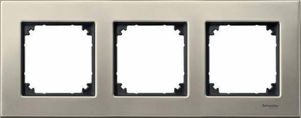 Рамка Merten M-Elegance Титан 3 поста MTN403305