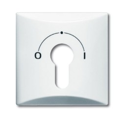 Плата центральная (накладка) ABB Allwetter 44 коричневый с поворотной ручкой с маркировкой для механизма выключателя с замком 2733 USL-101 IP44 2CKA001710A3805 2155 SLPZ-31