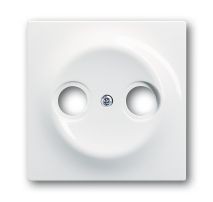 Накладка (центральная плата) ABB impuls альпийский белый для TV-R розетки 2CKA001753A4963 1743-74