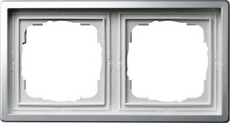 Рамка Gira F100 Хром 2 поста 0212115