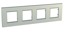 Рамка Schneider Electric Unica Quadro Титан 4 поста MGU6.708.57