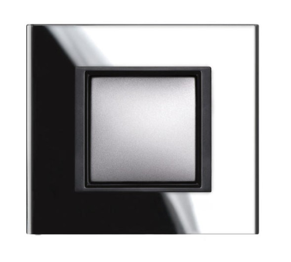 Рамка Schneider Electric Unica Class Черное стекло 1 пост MGU68.002.7C1
