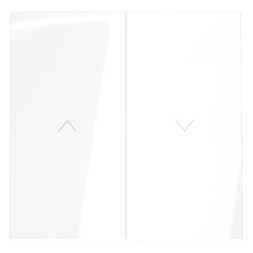 Клавиши для выключателя жалюзи, S70 (белый глянцевый)