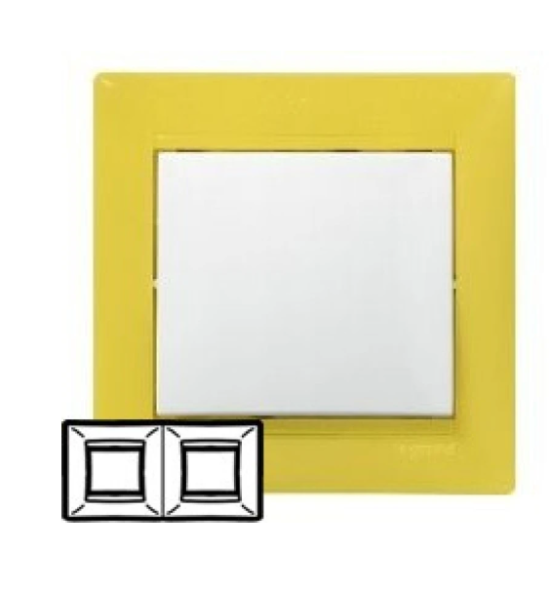 Рамка Legrand Valena двухместная &quot;Фрэш&quot; 770042