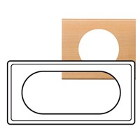 Рамка Legrand Celiane Дерево Клен 4/5-модульная 069215