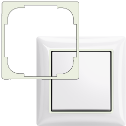 Вставка декоративная ABB Basic 55 Chalet-white 2CKA001726A0234 2516-96-507