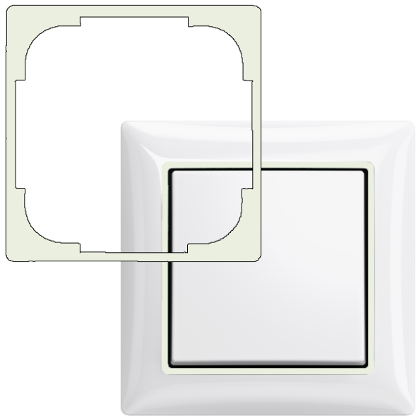 Вставка декоративная ABB Basic 55 Chalet-white 2CKA001726A0234 2516-96-507