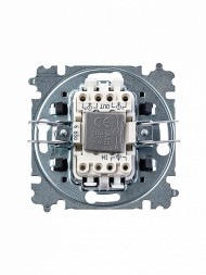 Переключатель ABB Levit ориентационная серебро / дымчатый чёрный одноклавишный с подсветкой 2CHH590646A6070 3559H-A06446 70W