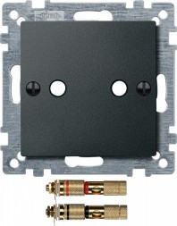 Центральная плата Merten M-серия антрацит с разъемами high-end MTN469314