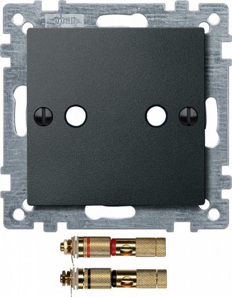 Центральная плата Merten M-серия антрацит с разъемами high-end MTN469314