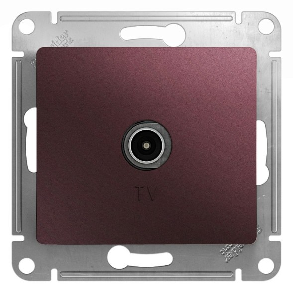 TV Антенна коннектор, механизм Schneider Electric Glossa Баклажановый GSL001193