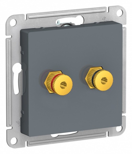 Аудиорозетка двойная Schneider Electric Atlasdesign Грифель ATN000787