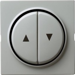 Двойная клавиша для жалюзи Gira S-color Серый со стрелками 029442