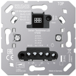 Двухклавишный LED диммер Jung «универсальный» 1712DE