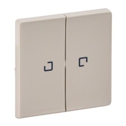 Лицевая панель Legrand Valena Life Слоновая кость для выключателя двухклавишного с подсветкой 755221