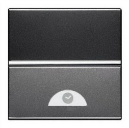 Механизм электронного выключателя ABB Zenit антрацит на МОПТ с таймером 10 сек - 10 мин. 40-500 Вт двухмодульный 2CLA226210N1801 N2262.1 AN