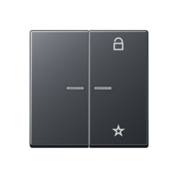 Центральная плата Jung A серия матовый антрацит универсальная для LB вставки «жалюзи» A1701BFANM