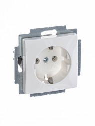 Розетка ABB Basic 55 альпийский белый SCHUKO 16А 250В 2CKA002011A3855 20 EUC-94-507