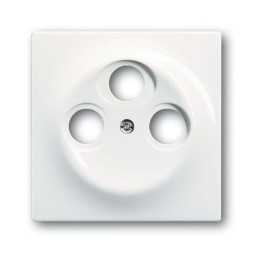 Накладка (центральная плата) ABB impuls альпийский белый для TV-R-SAT розетки 2CKA001753A4773 1743-03-74