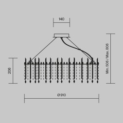 Подвесной светильник Maytoni MOD036PL-18N
